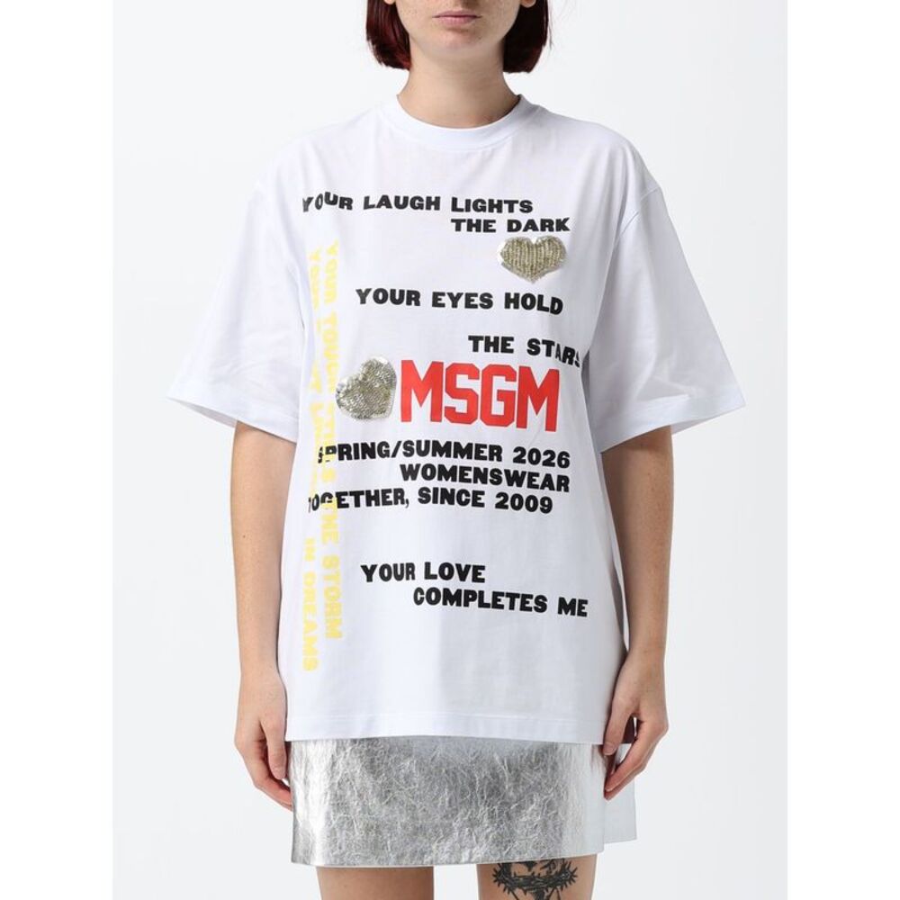Msgm T-Shirt Woman White